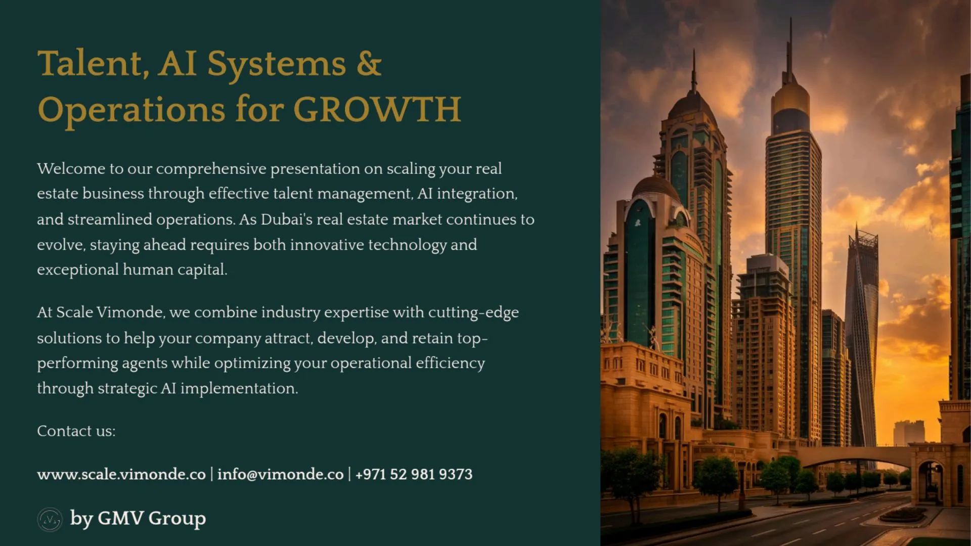 Talent, AI Systems & Operations for growth