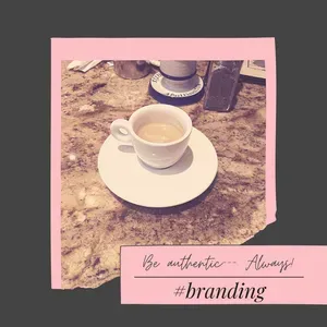 @daphnefreeat50 Instagram post about branding and being authentic on social media