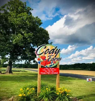 cody strawberry farm sign