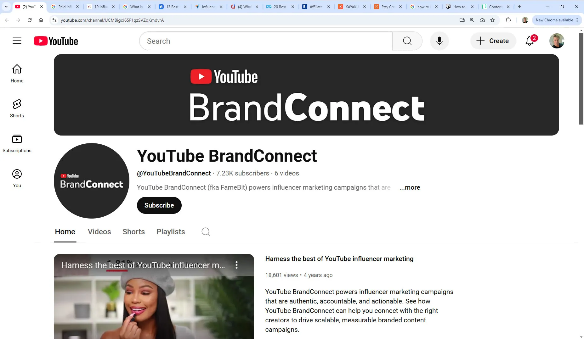 YouTube BrandConnect