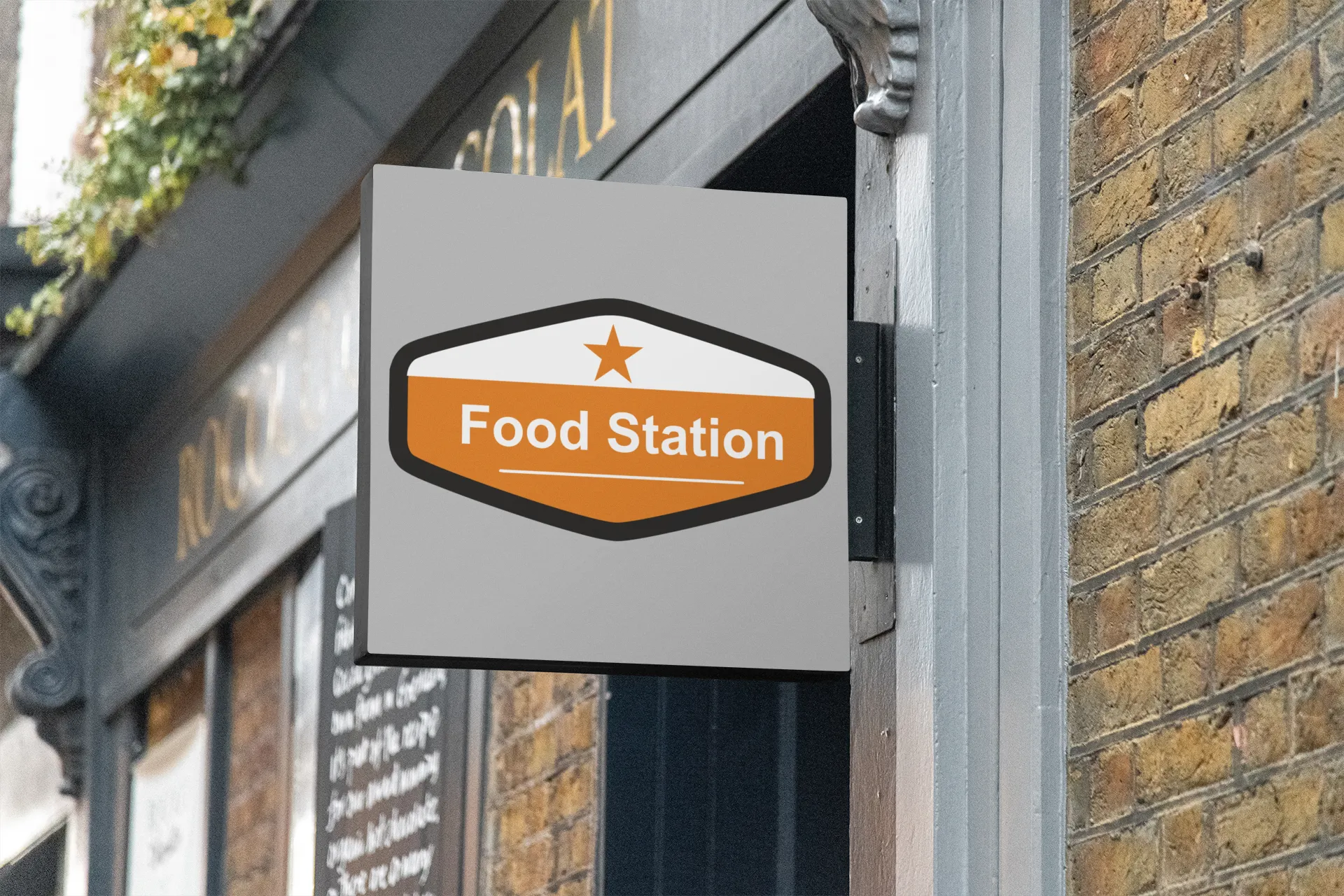 Husskylt med logotype