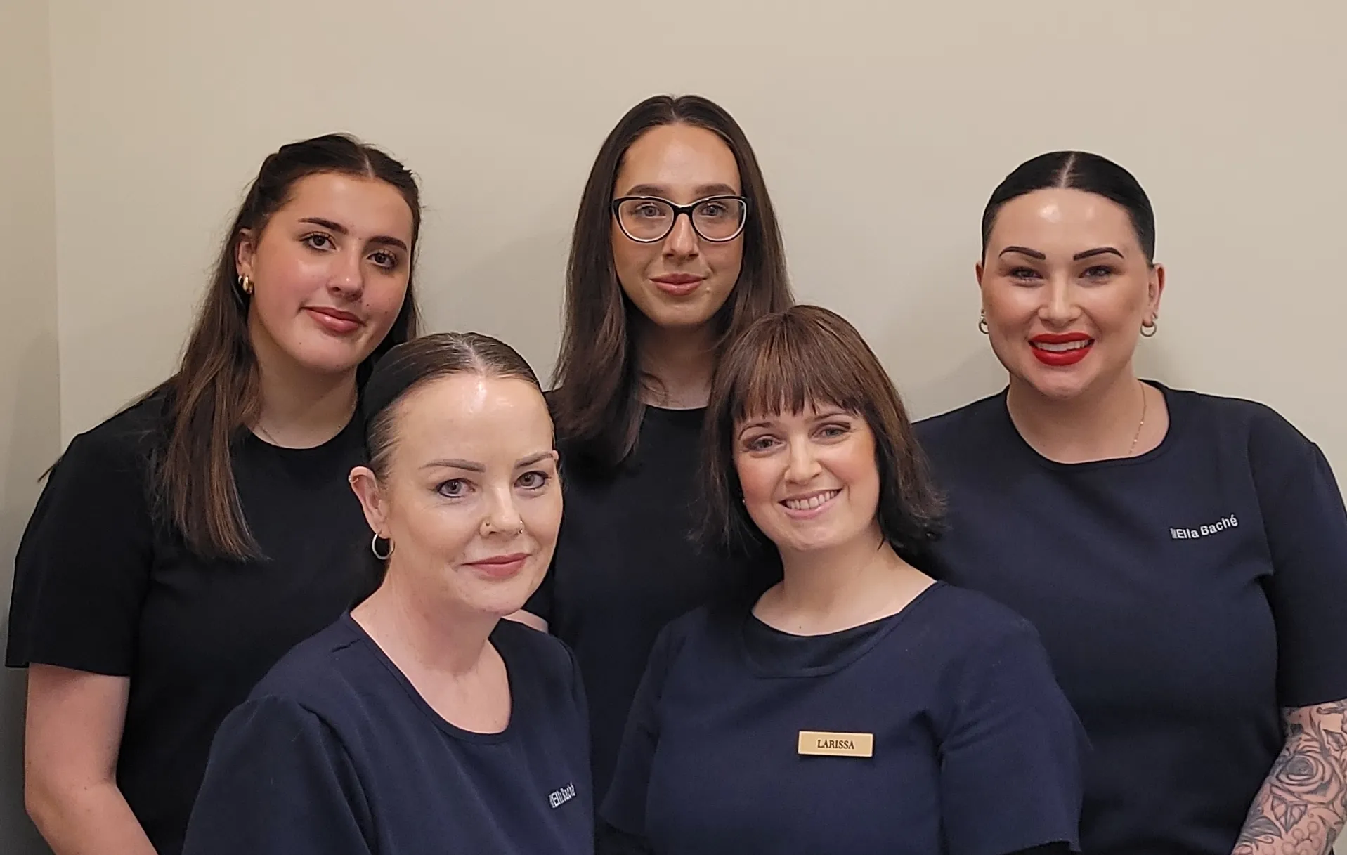 The Ella Baché Hobart therapist team in the salon