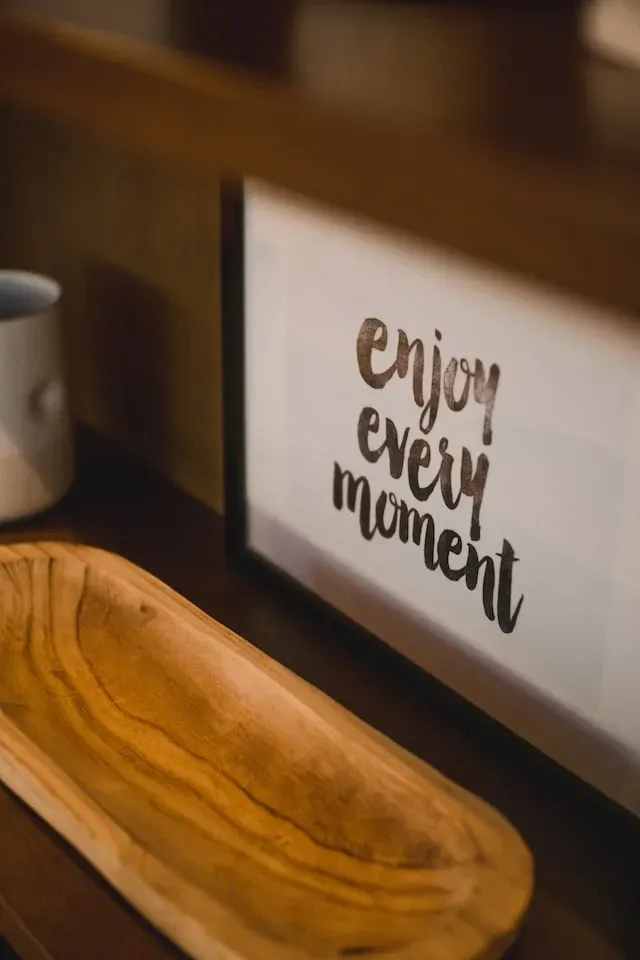 reminder from the free at 50 blog to enjoy every moment and be inspired