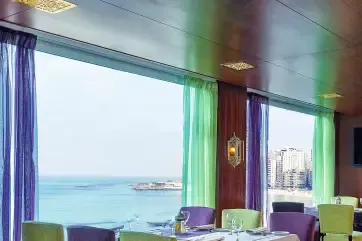 Hilton Alexandria Corniche Restaurant View