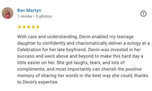 Beverly testimonial for Bisanz Advanced Speaker Training
