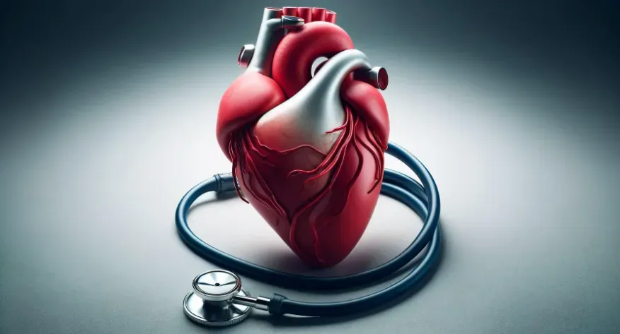 A compelling image of a heart made from a blood pressure cuff, symbolizing the connection between hypertension and heart health.