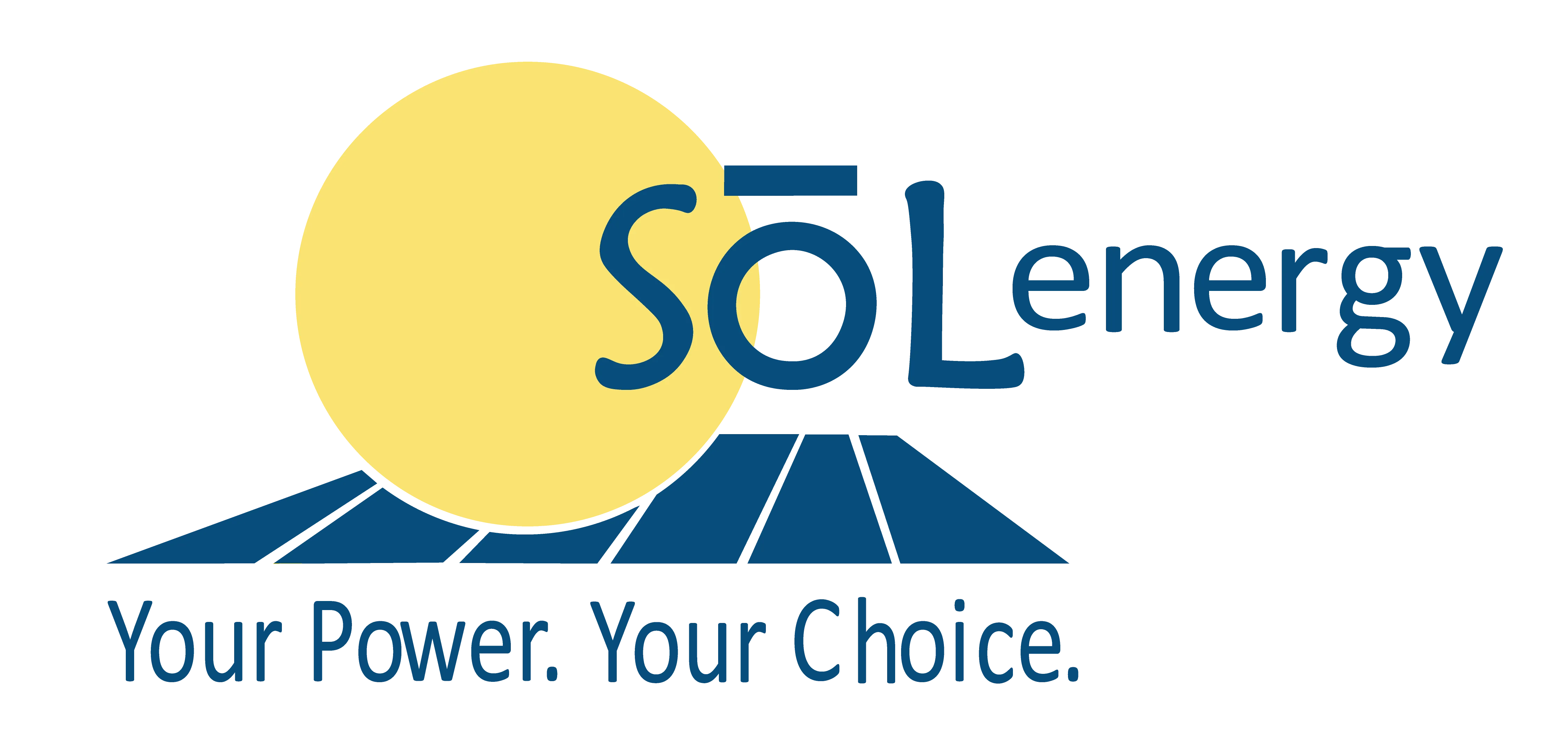 SoL Energy Carbondale logo in blue and yellow