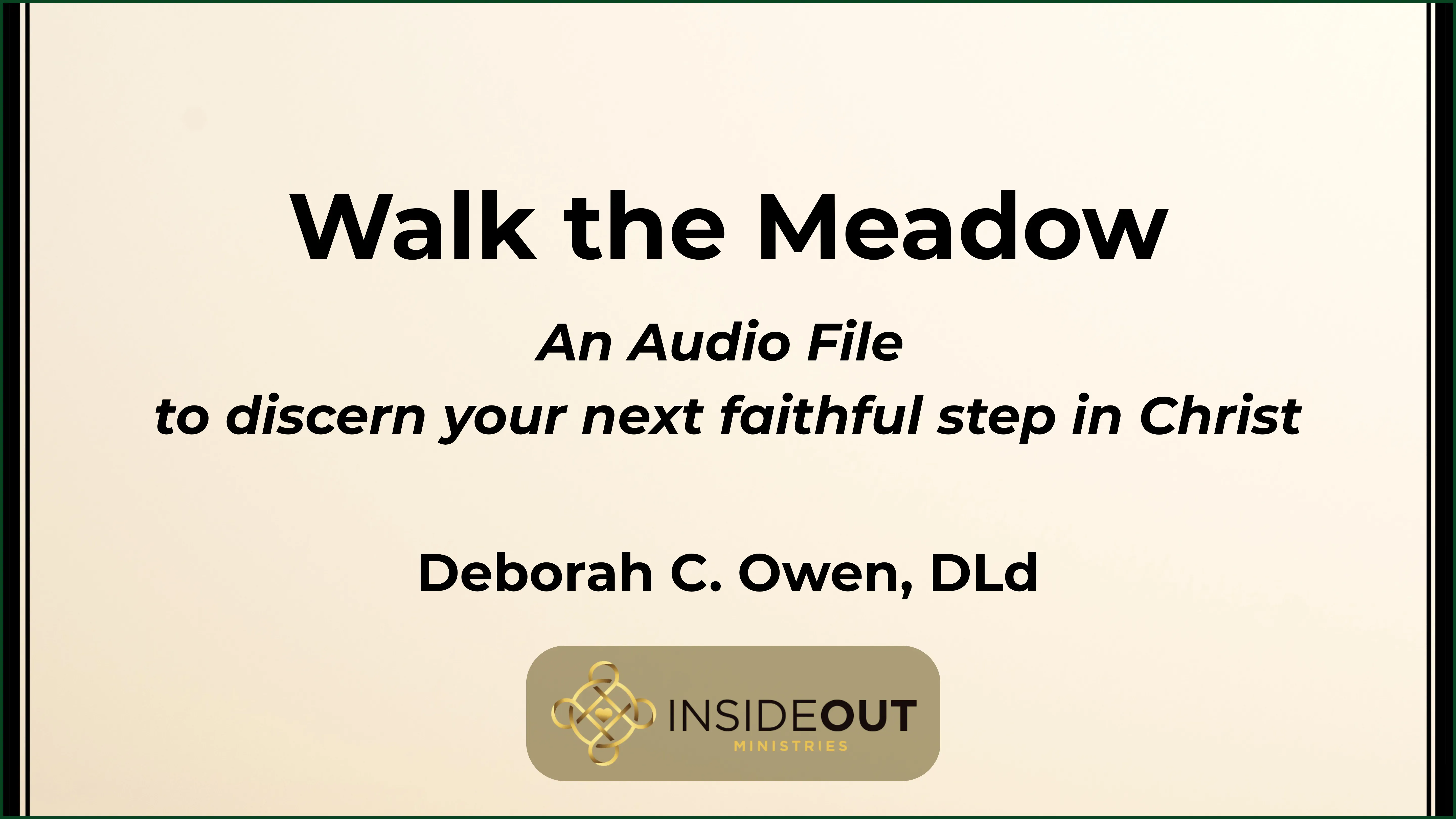 Walk the Meadow audio cover