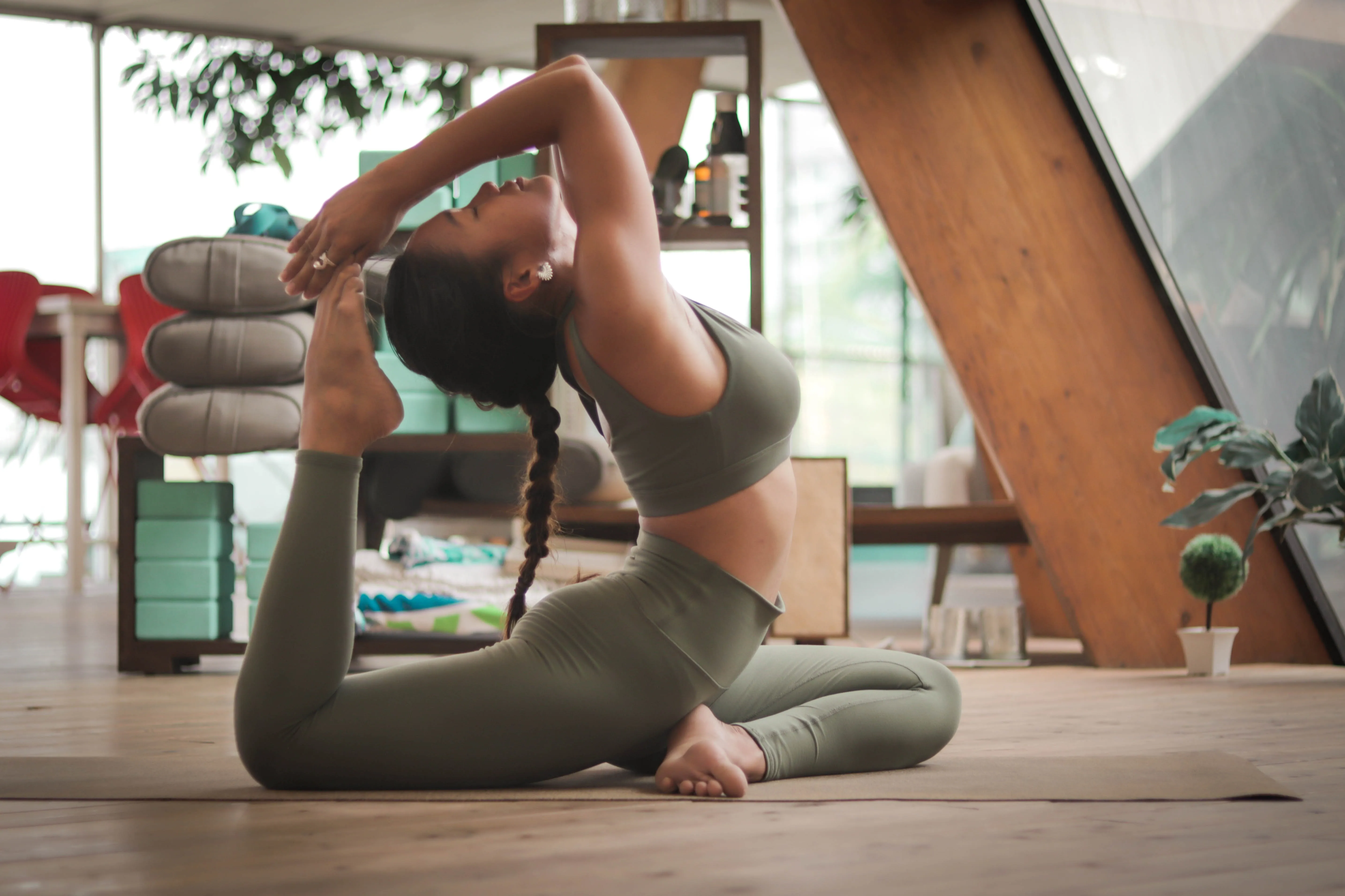 health and fitness yoga pose