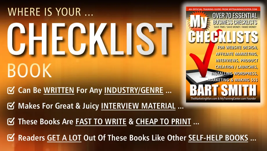 Where Is Your CHECKLIST Book?