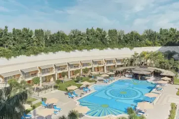 Renaissance Cairo Mirage City Hotel Pool Ariel View