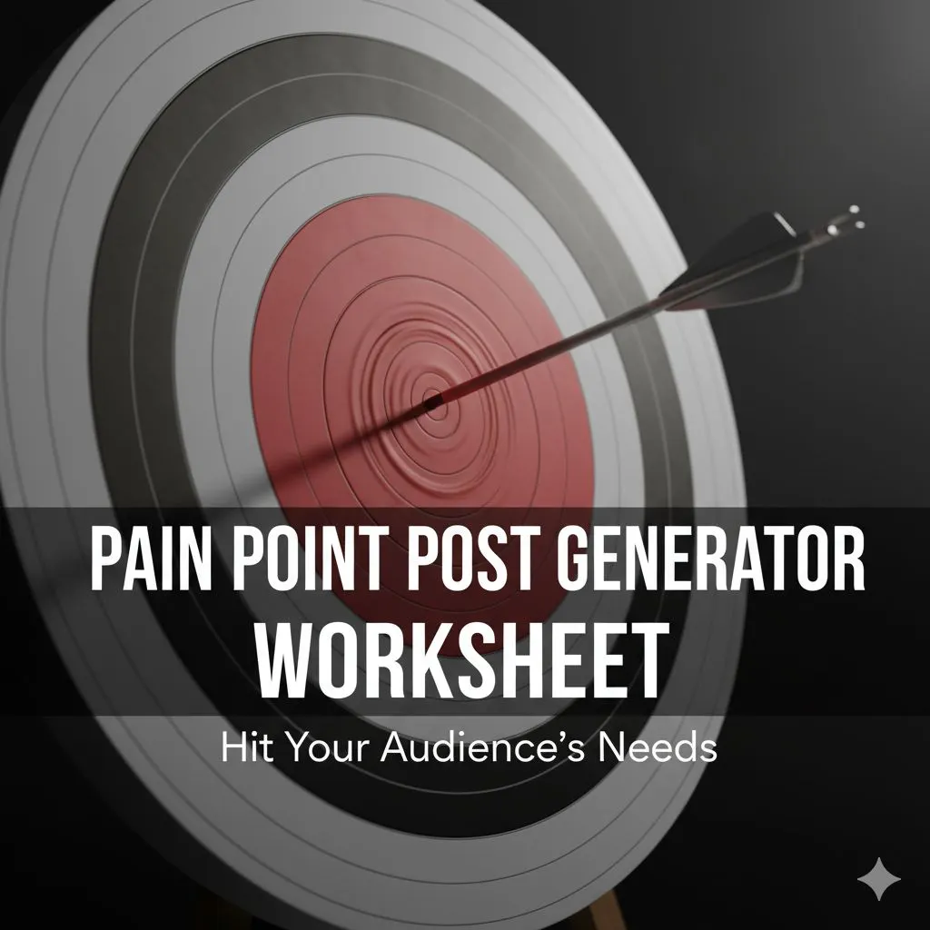 Pain Point Post Generator worksheet.