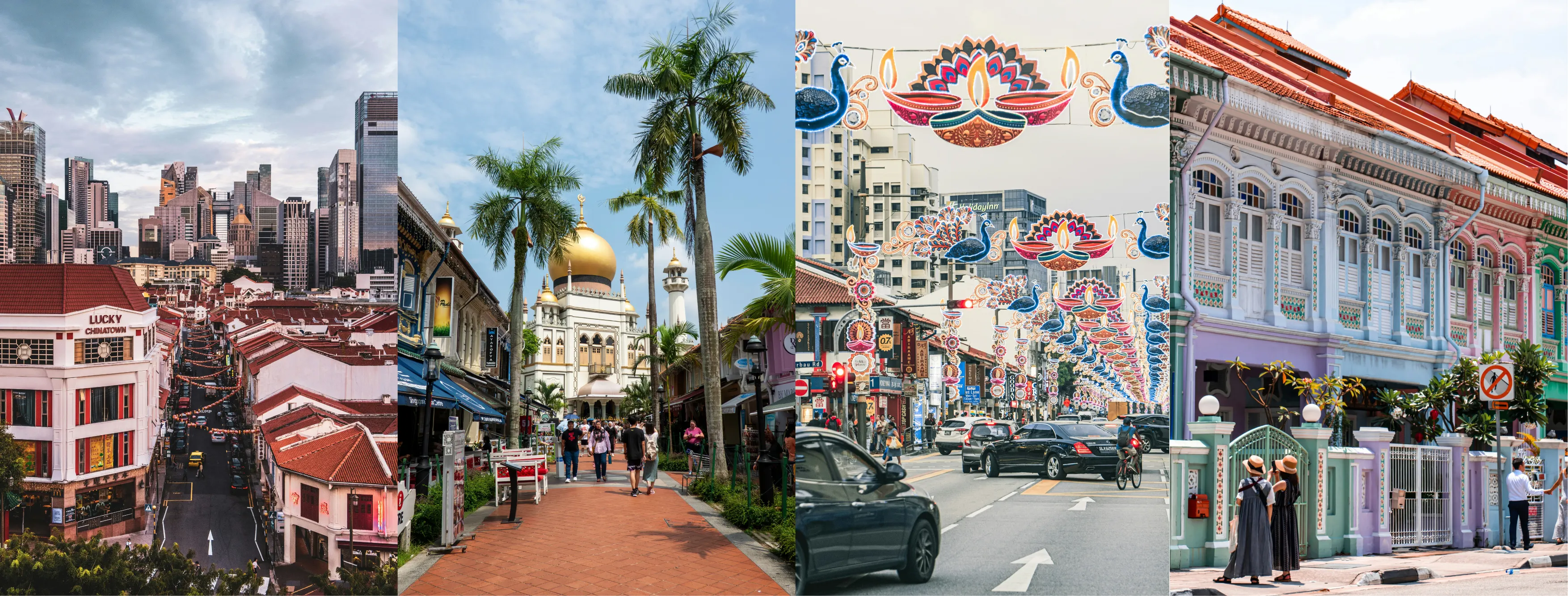 Chinatown · Kampong Glam · Little India · Katong-Joo Chiat