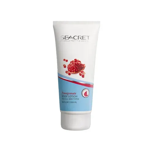 afbeelding van een tube Seacret body lotion