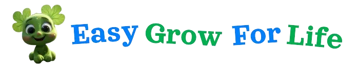 Easy Grow For Life Logo with Clover