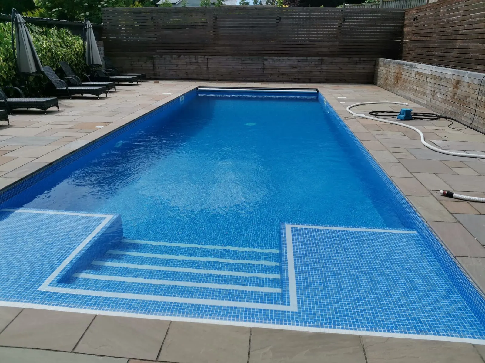 Outdoor swimming pool refurbishment
