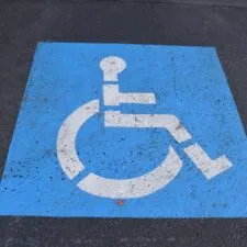 disability icon of person in a wheelchair