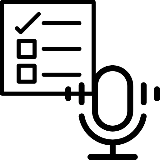 Business listings and voice search icon