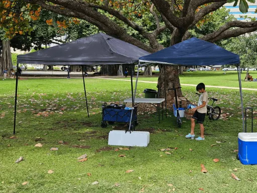 1. Putting up the tents d 512x384 c