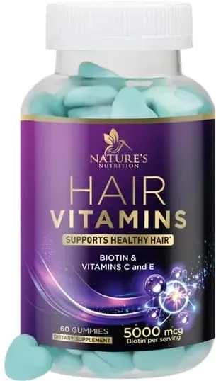 Hair Vitamins Gummies with Biotin 5000 mcg