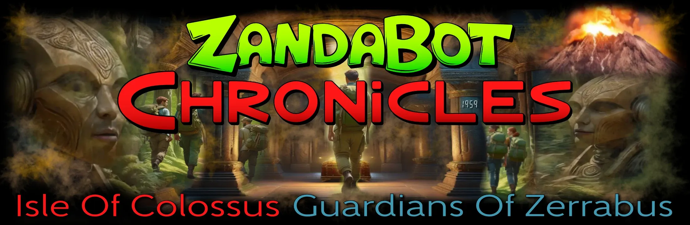 ZandaBot Chronicles Isle Of Colossus Guardians Of Zerrabus