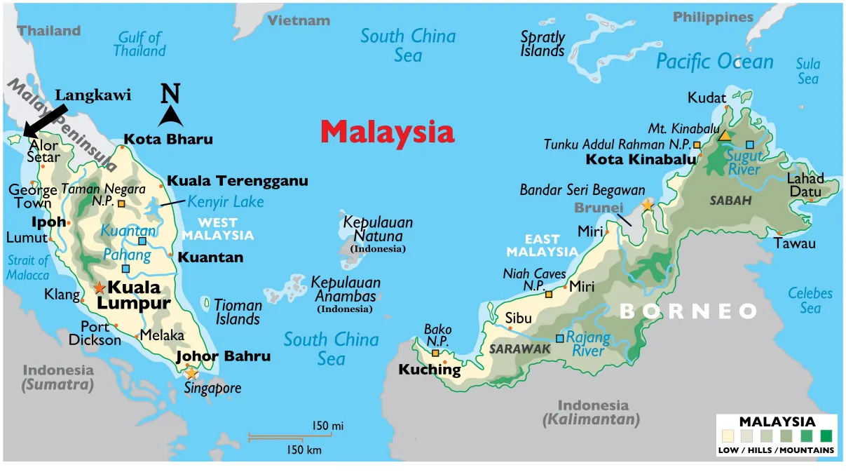 Malaysia map