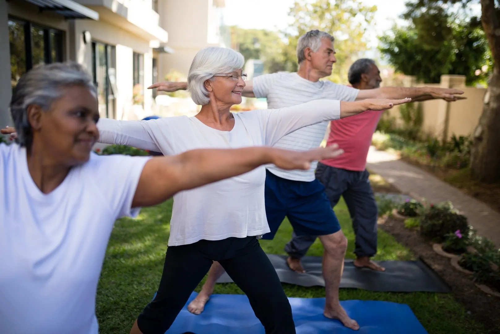 Seniors Stretching Yoga