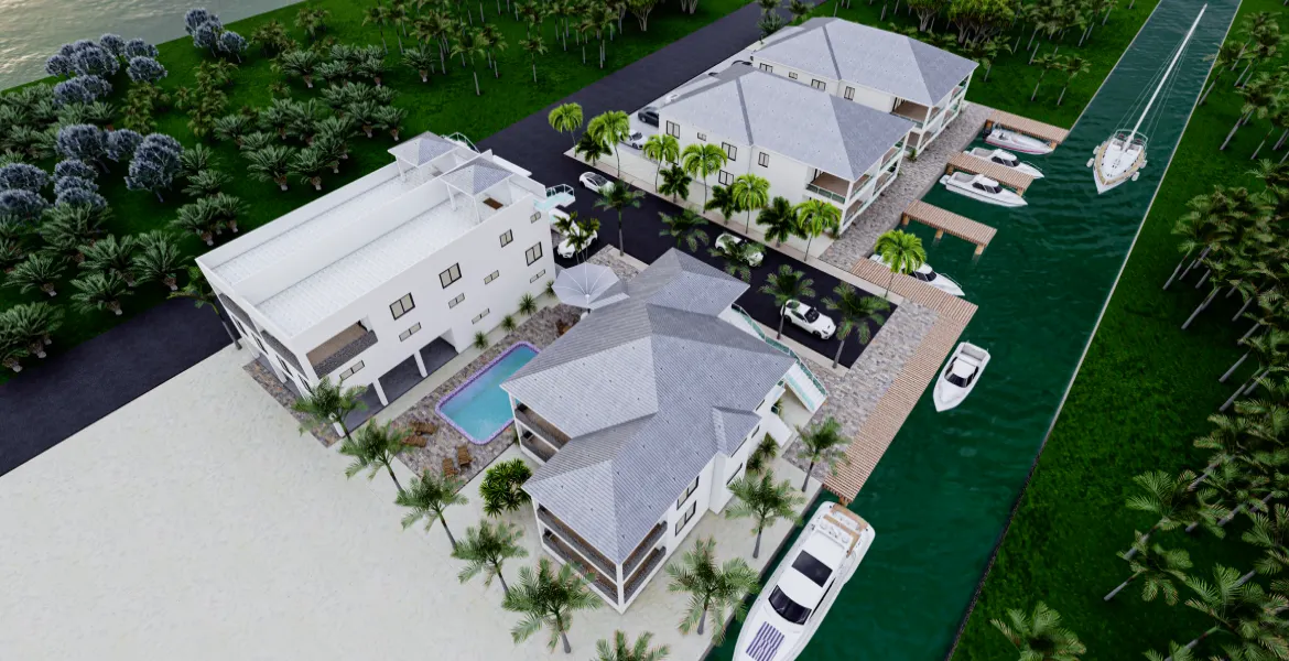 aerial-laguna-ocaso-villas-belize