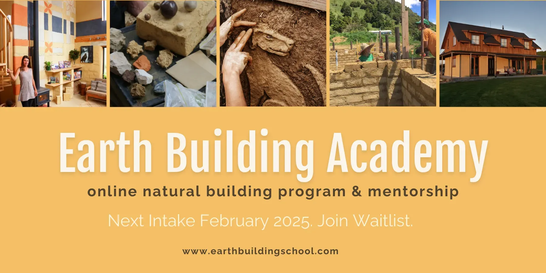 Earth Building Academy online natural building course