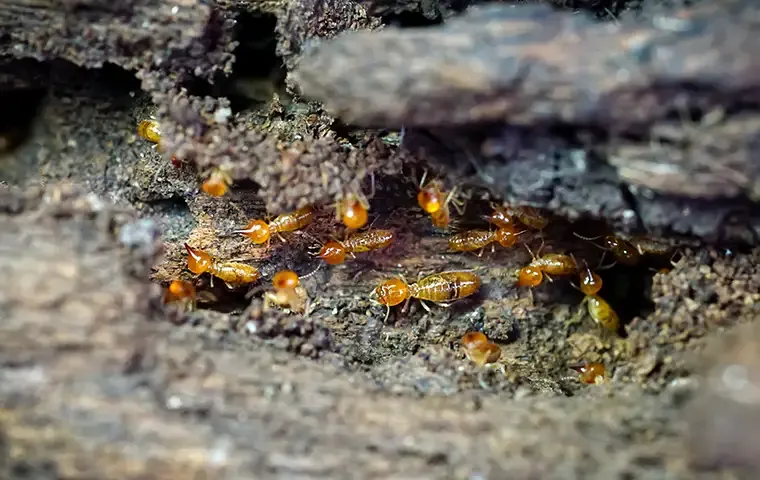 termites destroying wood