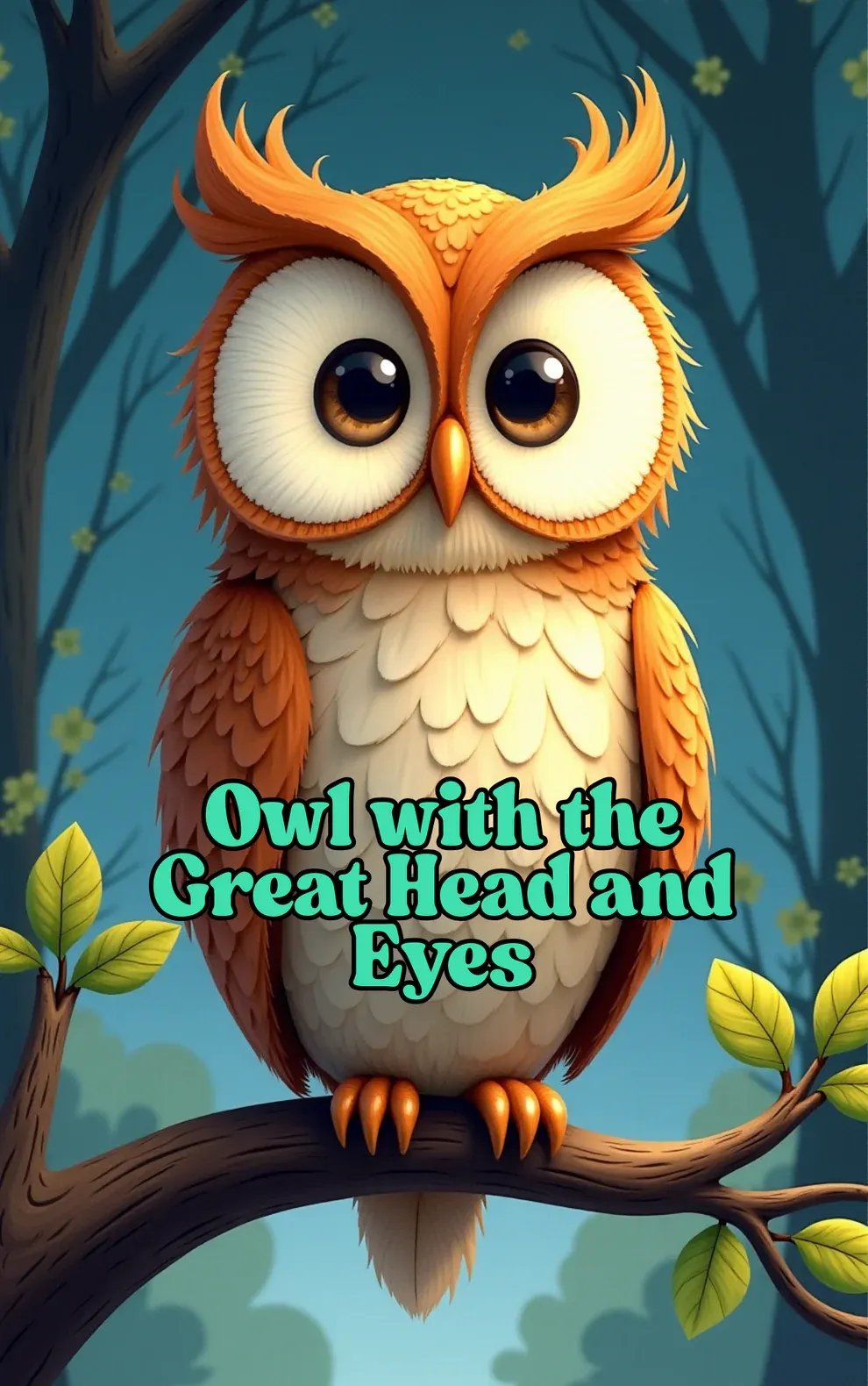 Owl with Great Head and Eyes Story book