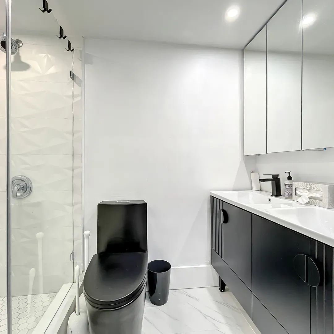 Bathroom provides a spa-like escape with custom features