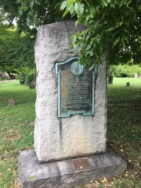 Grave of Thomas Jefferson's mentor George Wythe, St. John's Church in Richmond Virginia