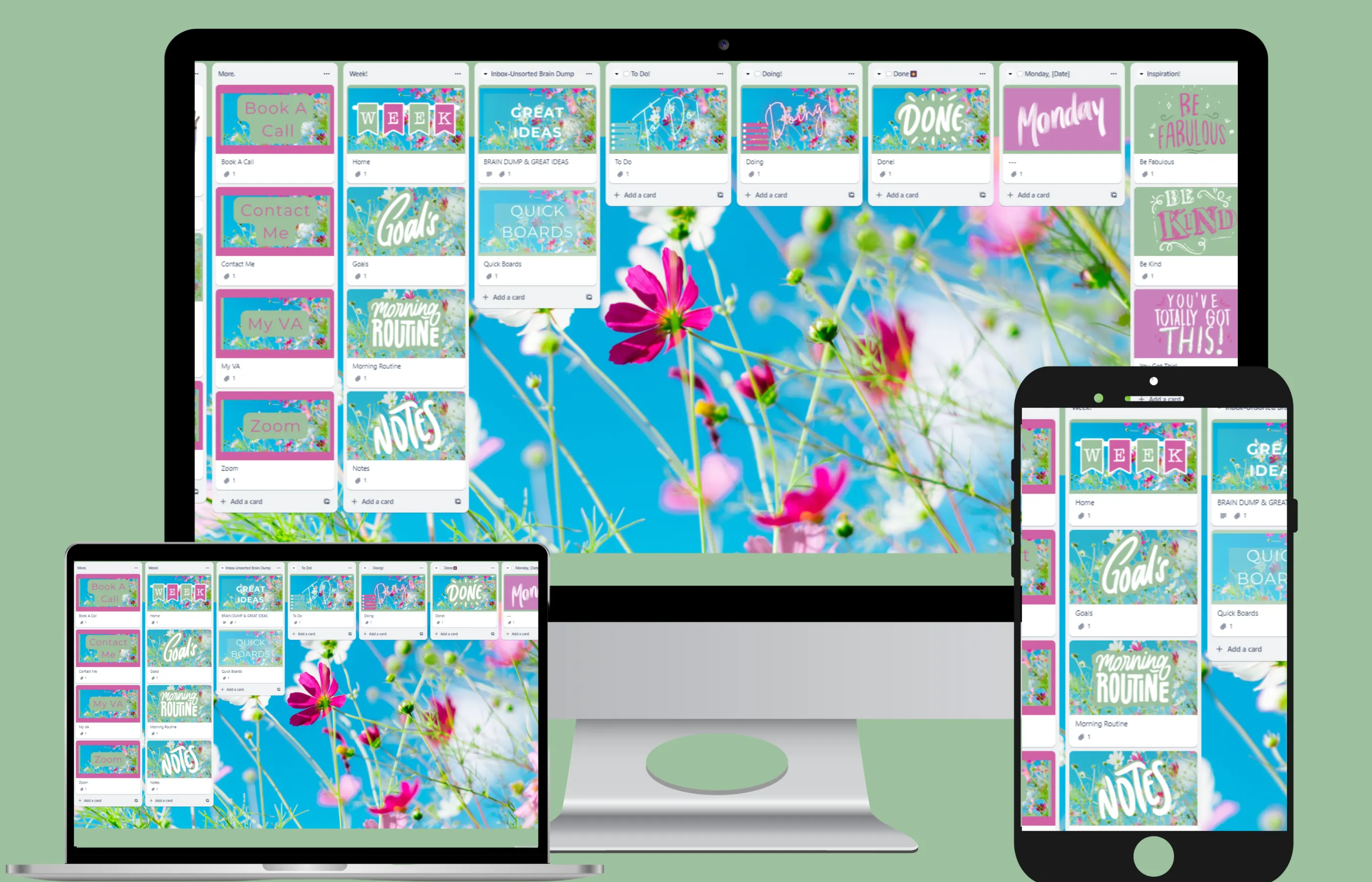 TrelloSkns Floral Design 3