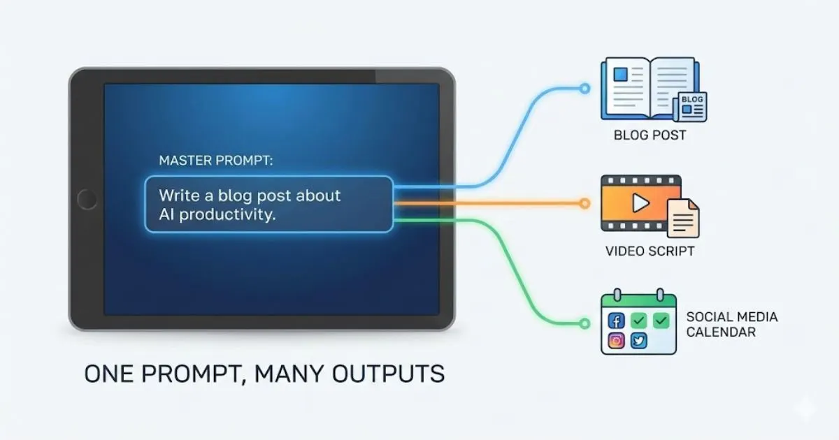 AI tool converting long landscape video into short vertical social media clips.