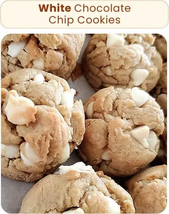 White Chocolate Chip Cookies by BartsCookies.com