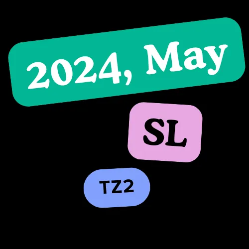 2024 may sl tz2 paper 1 solutions