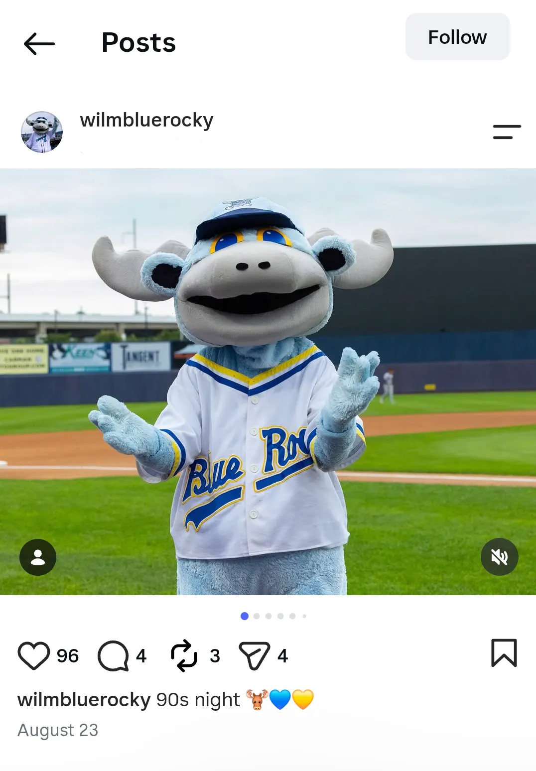 Rocky Bluewinkle Mascot