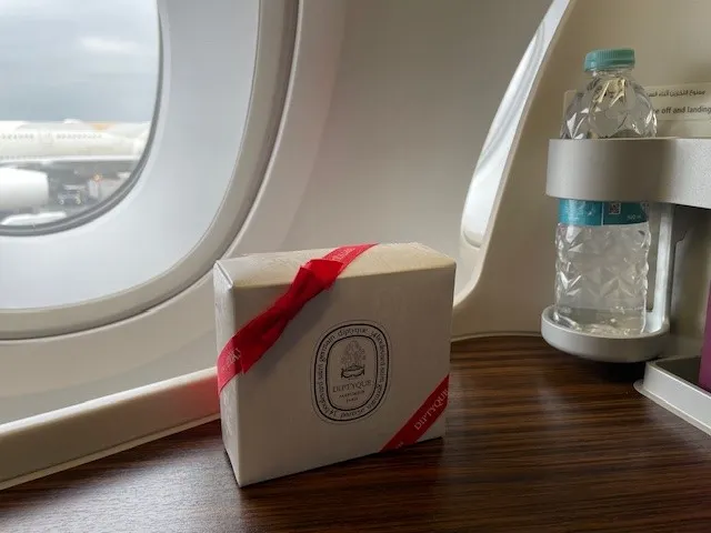 Qatar Airways A380 business class amenity kitt 2024