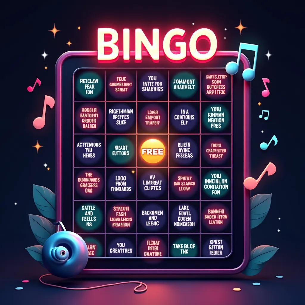 music bingo card generator