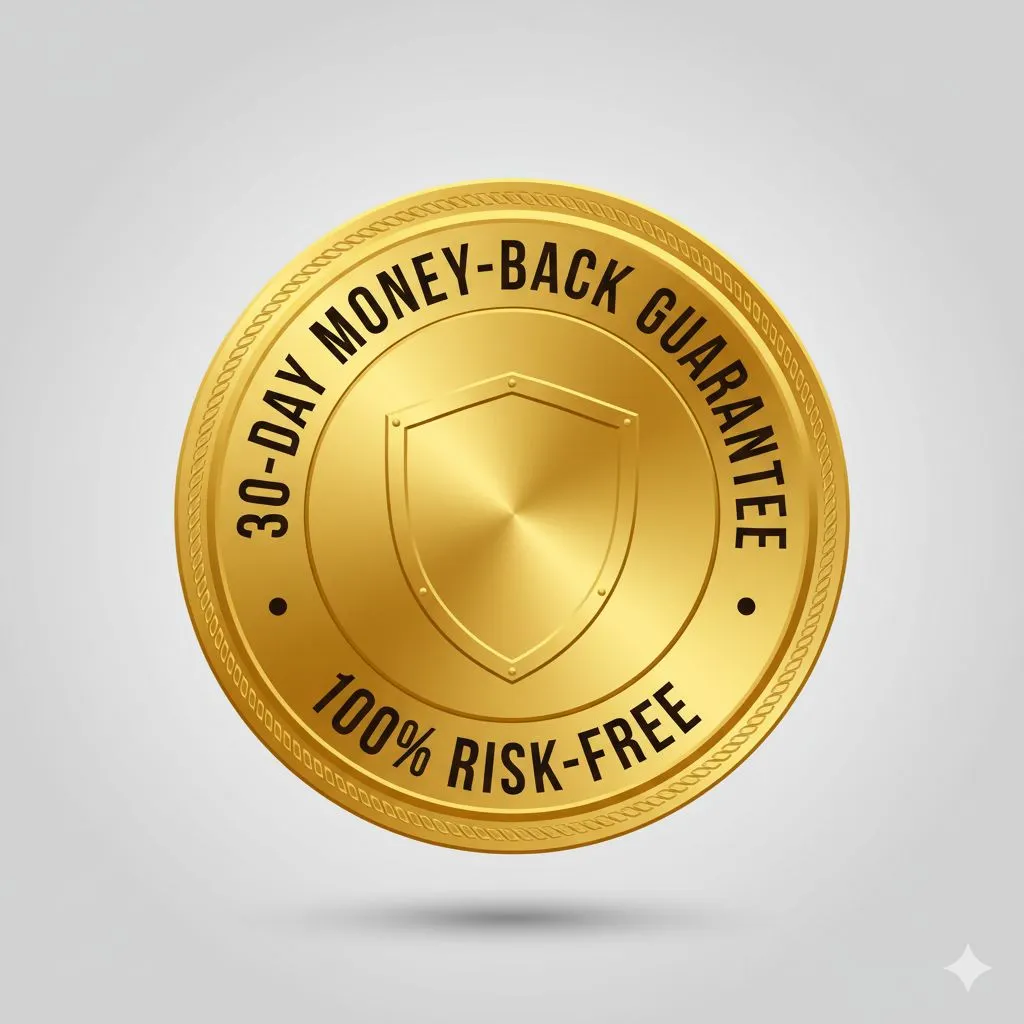 30 day money back guarantee seal