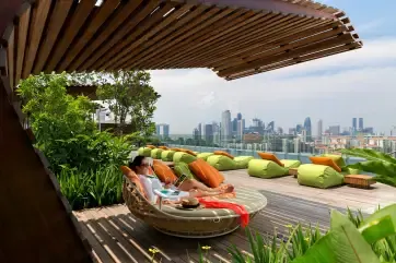JEN Singapore Orchardgateway Outdoor Terrace Singapore Views