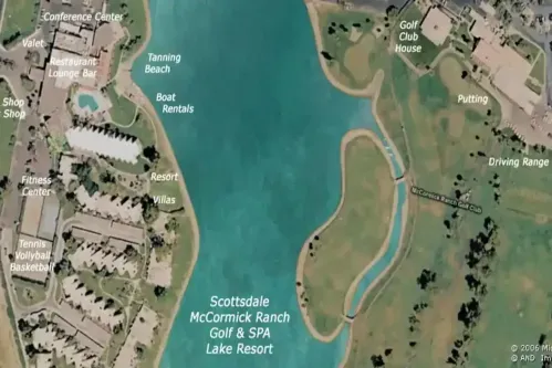 Experience the magic of Scottsdale's largest lake, right at the heart of our Resort Villa. Marvel at the lake, golf course, golf clubhouse & mountain vistas from your back garden!