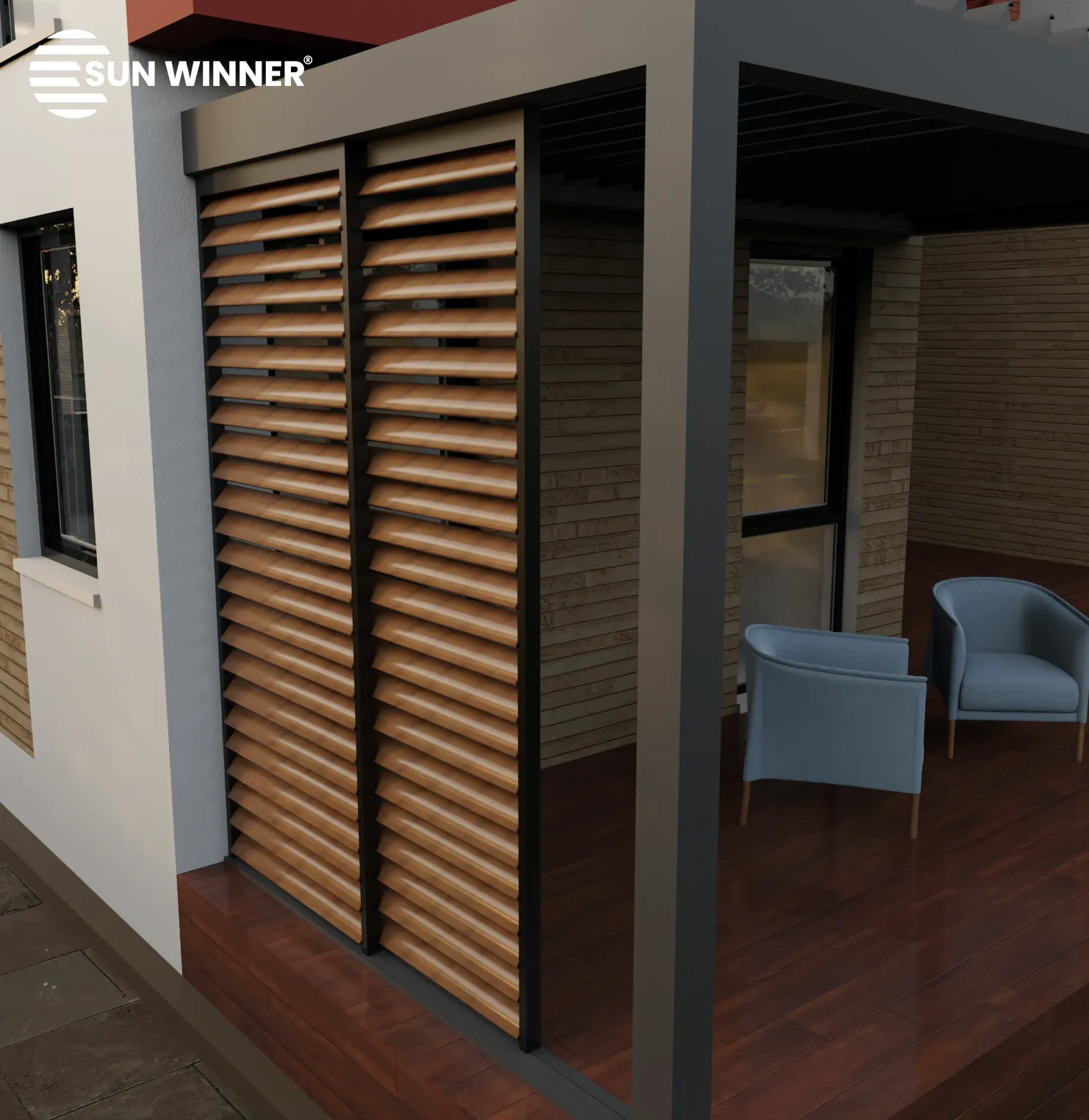 aluminijasti brisoleji alu paneli za senčenje hotelibioklimatska pergolaisole paneli senčenje