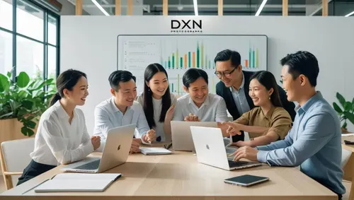 Representacion de Ever, presentando la comunidad de bienestar y crecimiento de Proyecto DXN