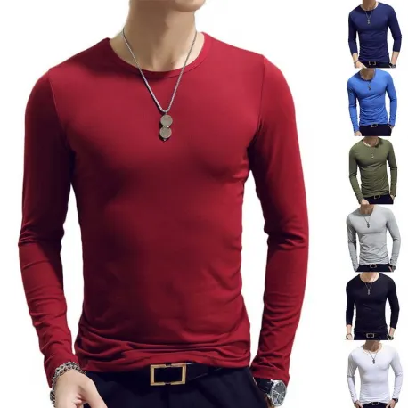 deep red sweater for men