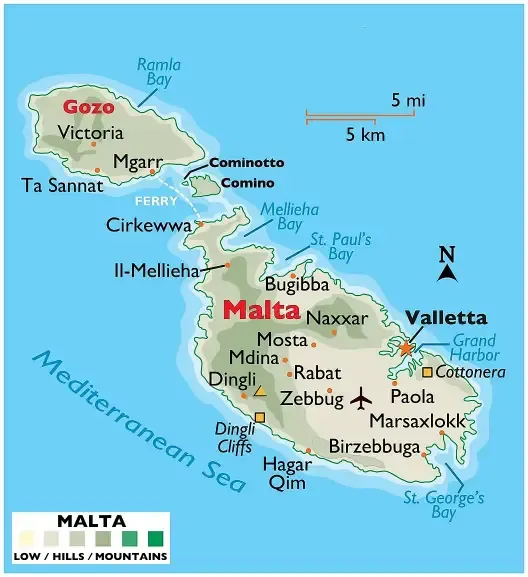 Malta Map