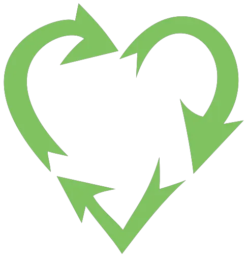 eco recycle heart