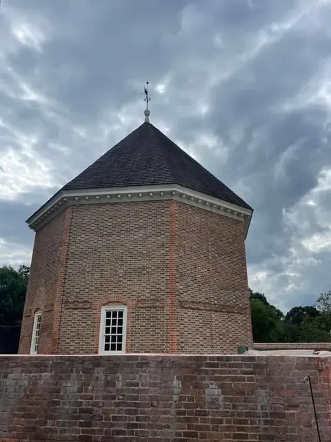 Reconstructed Magazine in Colonial Williamsburg from which Lord Dunmore seized the public gunpowder in April of 1775