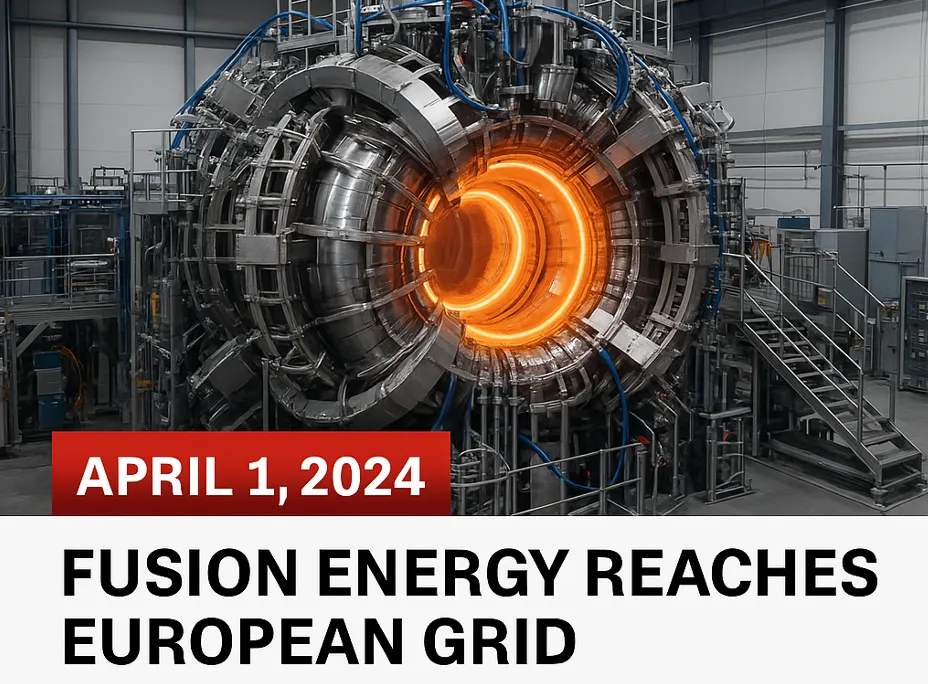 April 1, 2025: Fusion Energy Connects to the European Grid for the First Time